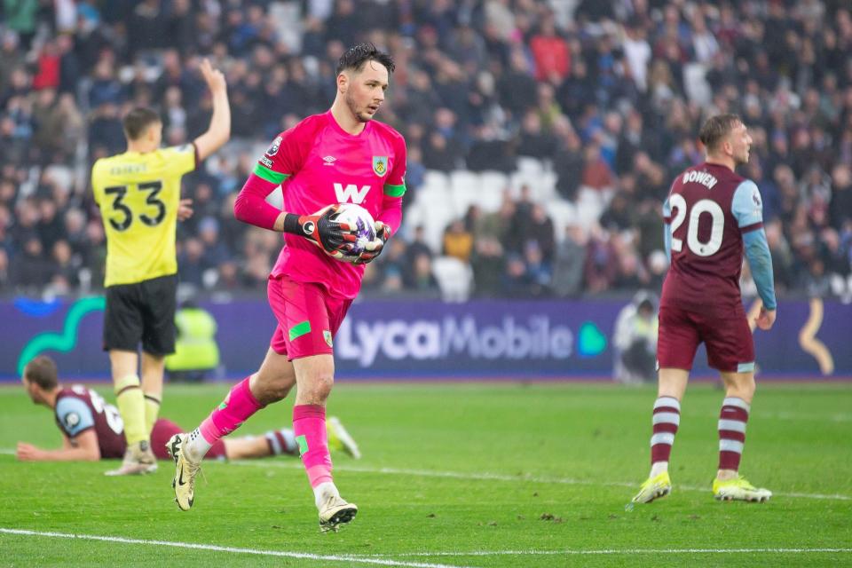 Martin Dubravka in goal for Newcastle.