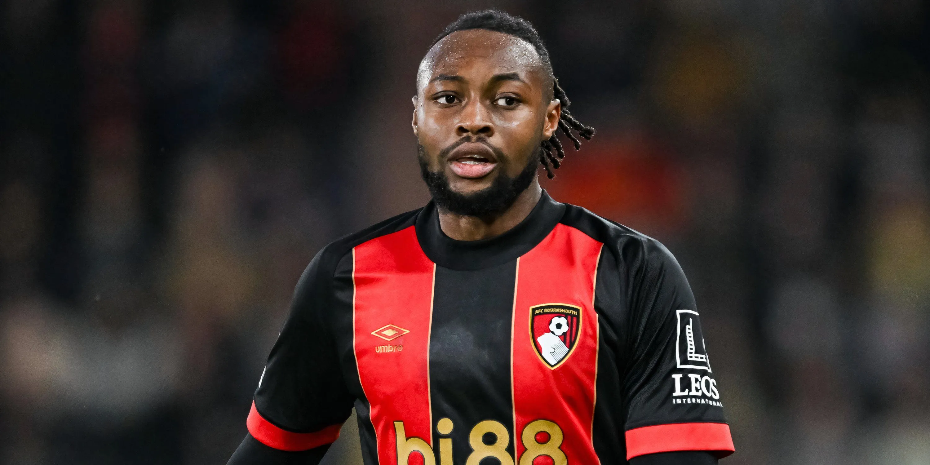 Antoine Semenyo thi đấu năng nổ trong màu áo Bournemouth tại Premier League