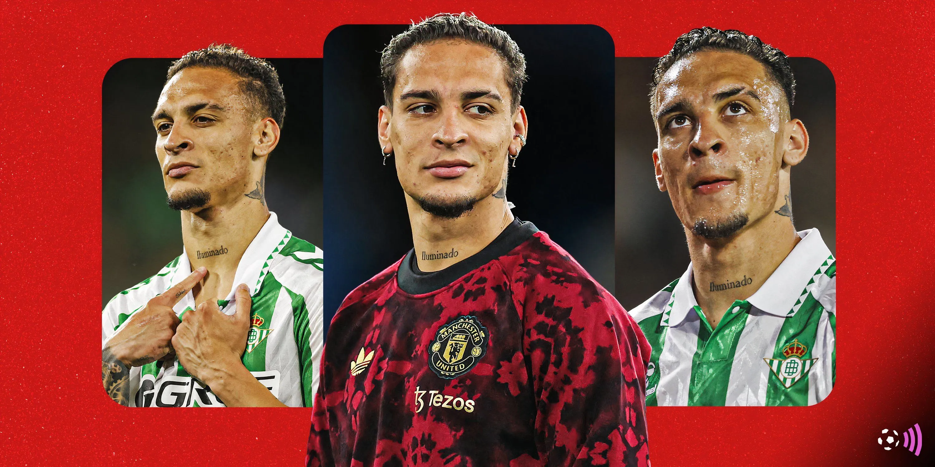 Antony trong màu áo Manchester United