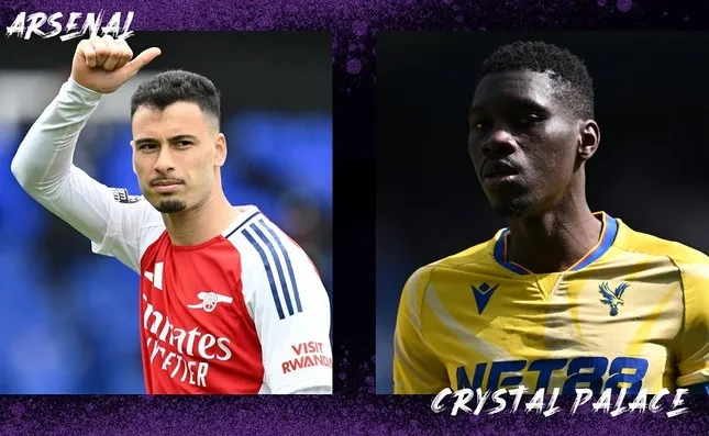 Cầu thủ Arsenal ăn mừng bàn thắng tại Emirates trước Crystal Palace