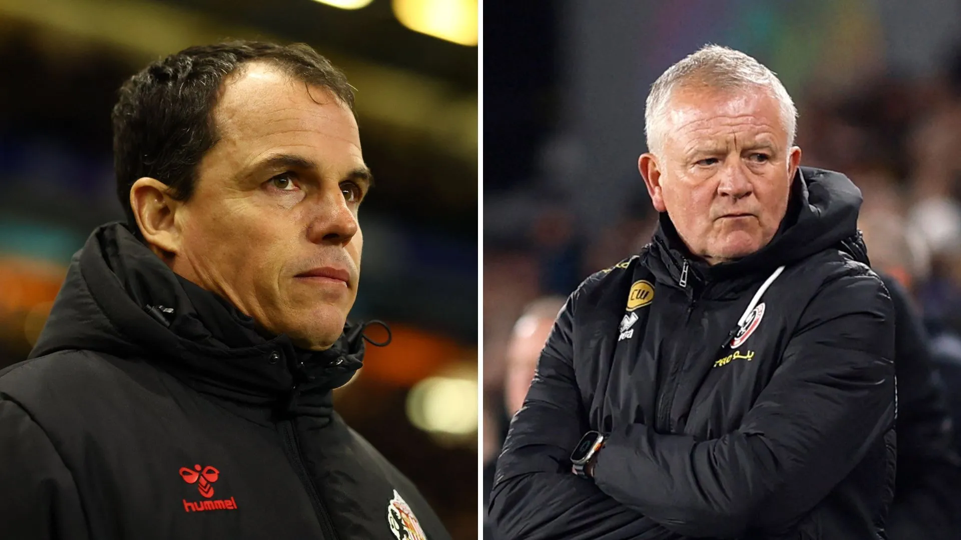 Hai huấn luyện viên Régis Le Bris (trái) và Chris Wilder (phải)