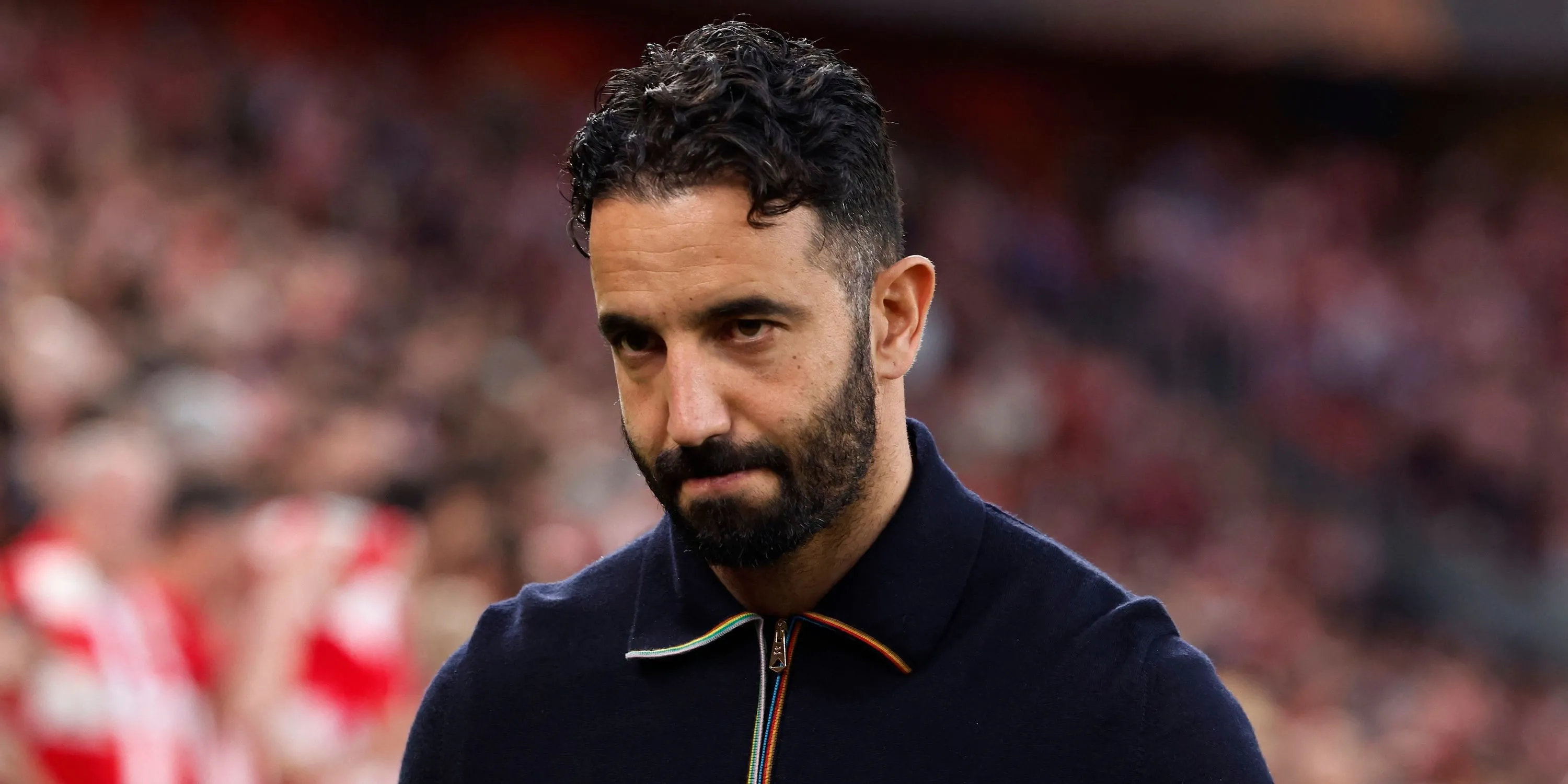 Huấn luyện viên Manchester United Ruben Amorim trước trận đấu