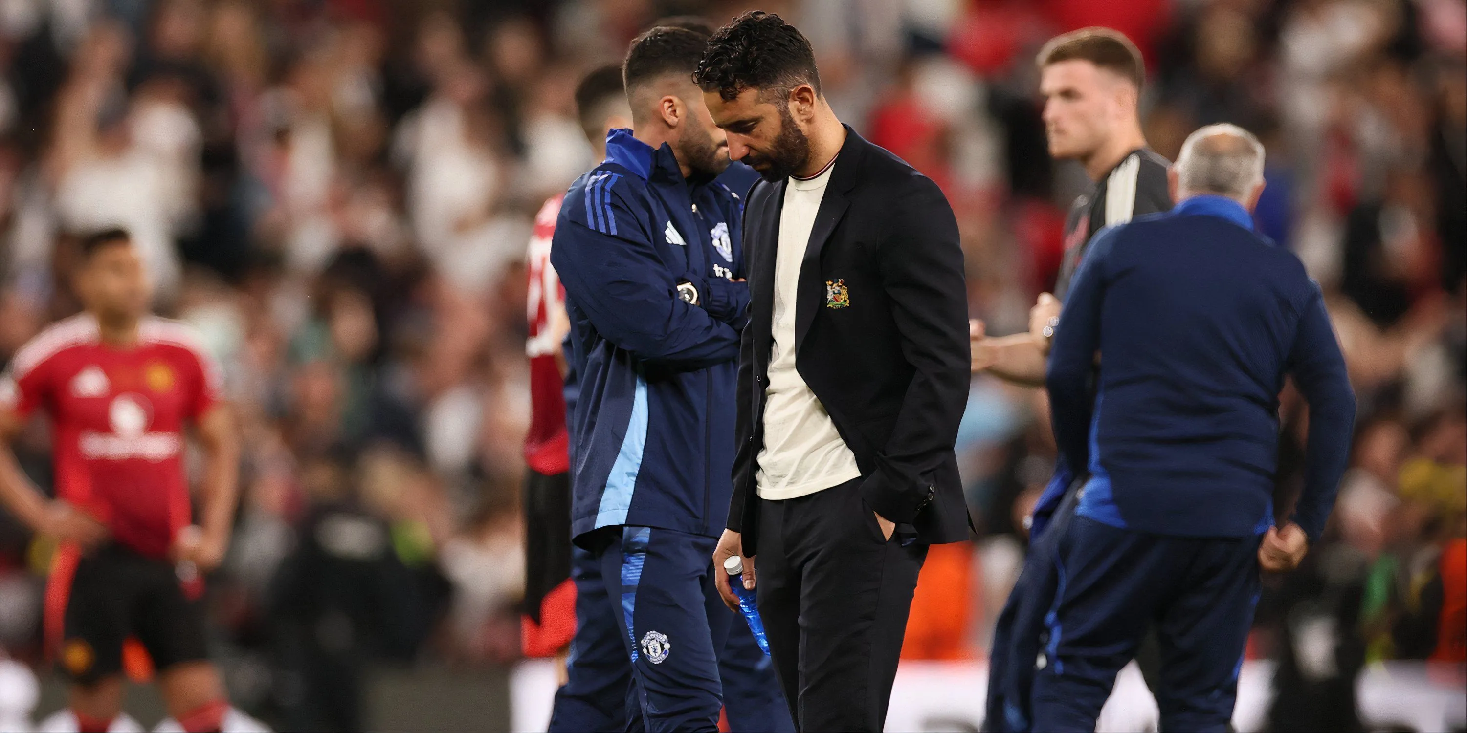 Huấn luyện viên Ruben Amorim trong trận chung kết Europa League của Man Utd