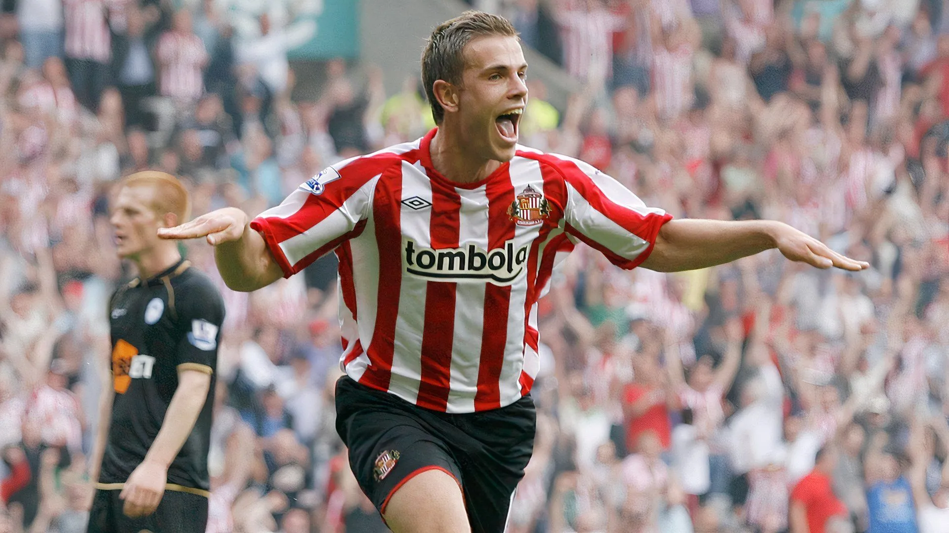 Jordan Henderson trong những ngày đầu sự nghiệp tại Sunderland