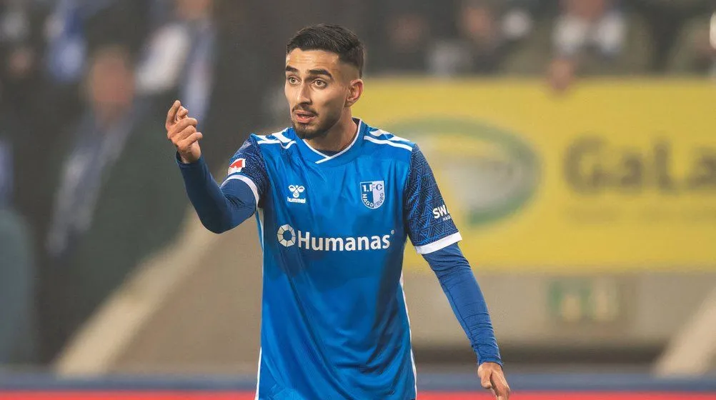 Livan Burcu tiền vệ cánh trẻ triển vọng của Magdeburg mùa giải 2024-2025