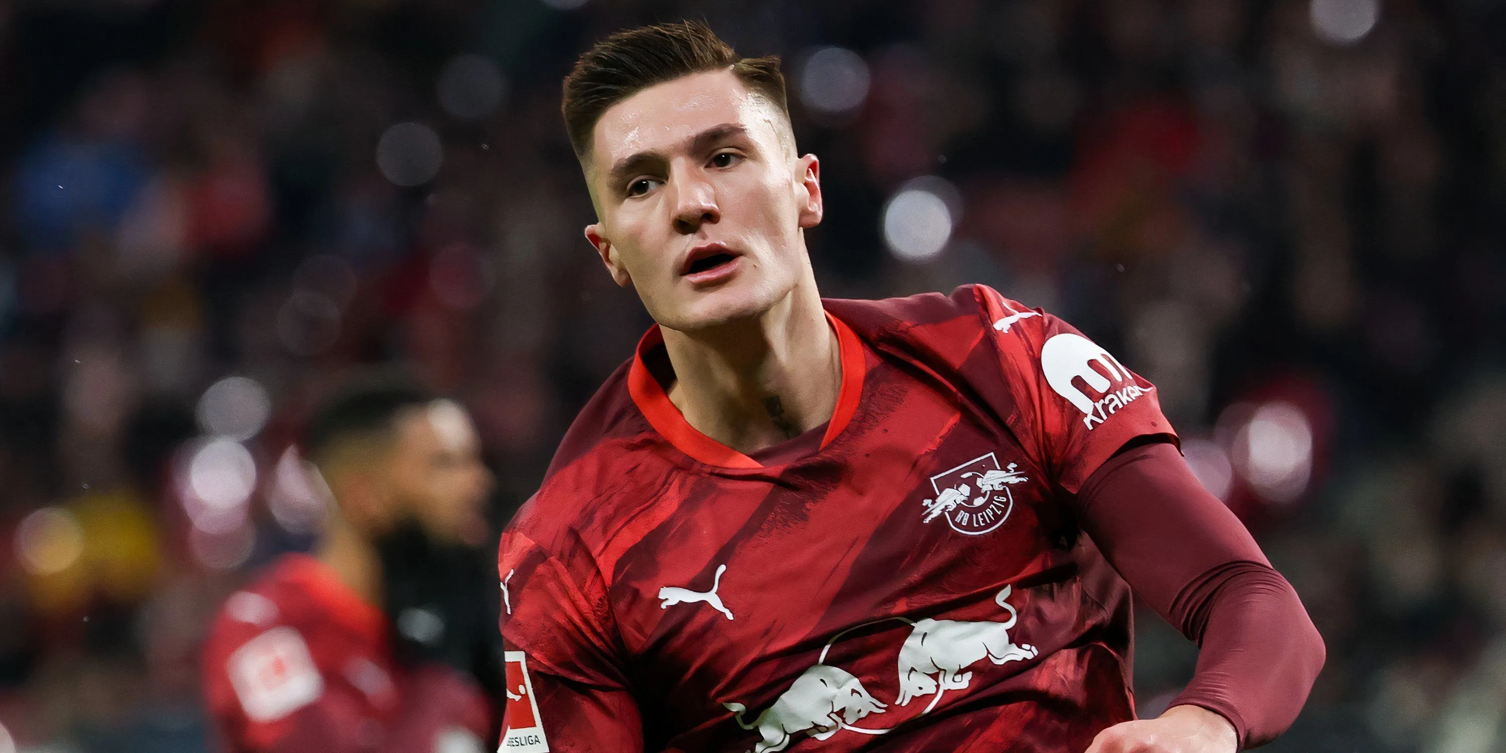 Benjamin Sesko thi đấu cho RB Leipzig