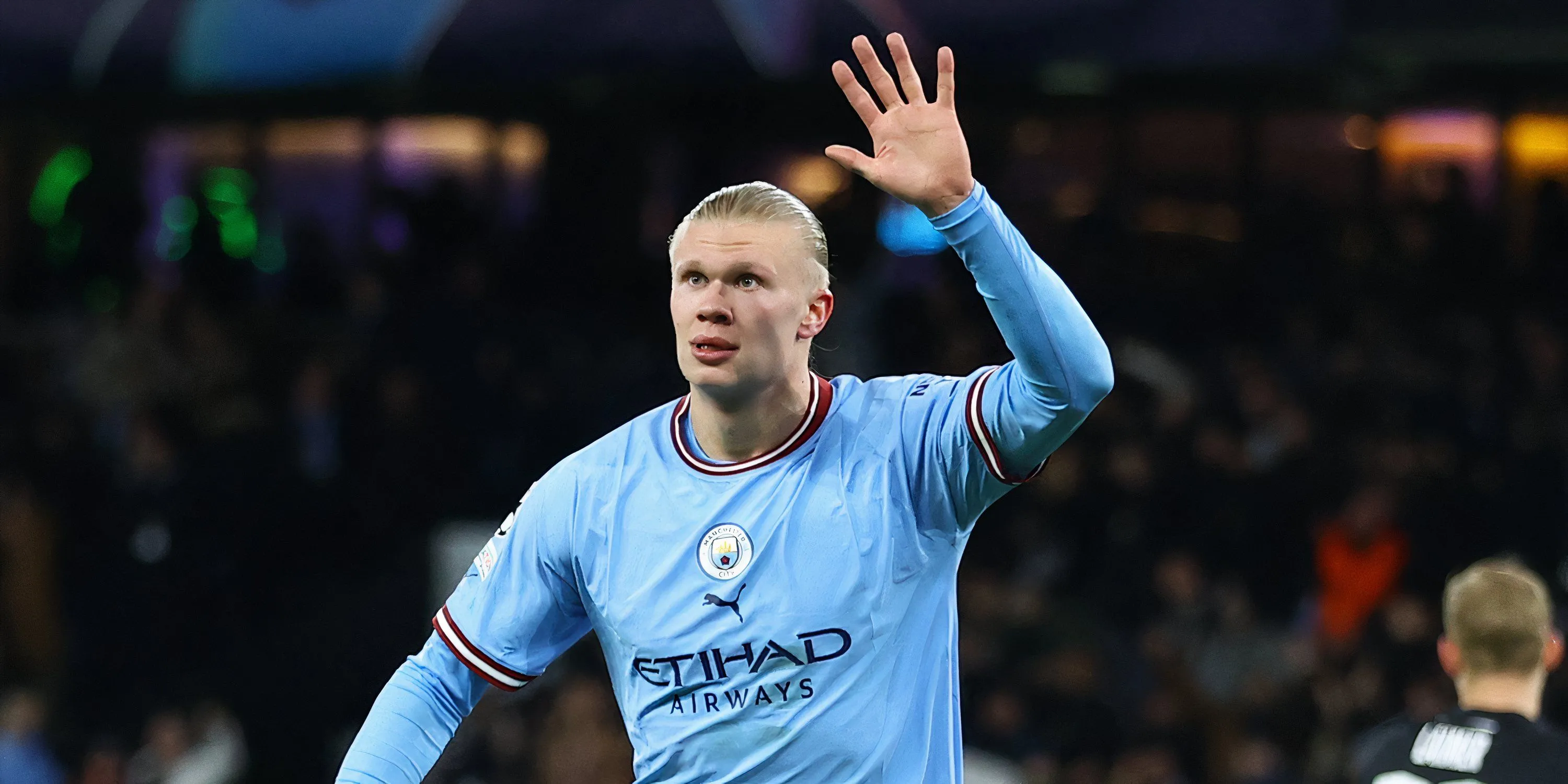 Erling Haaland của Man City trong trận đấu tại Champions League