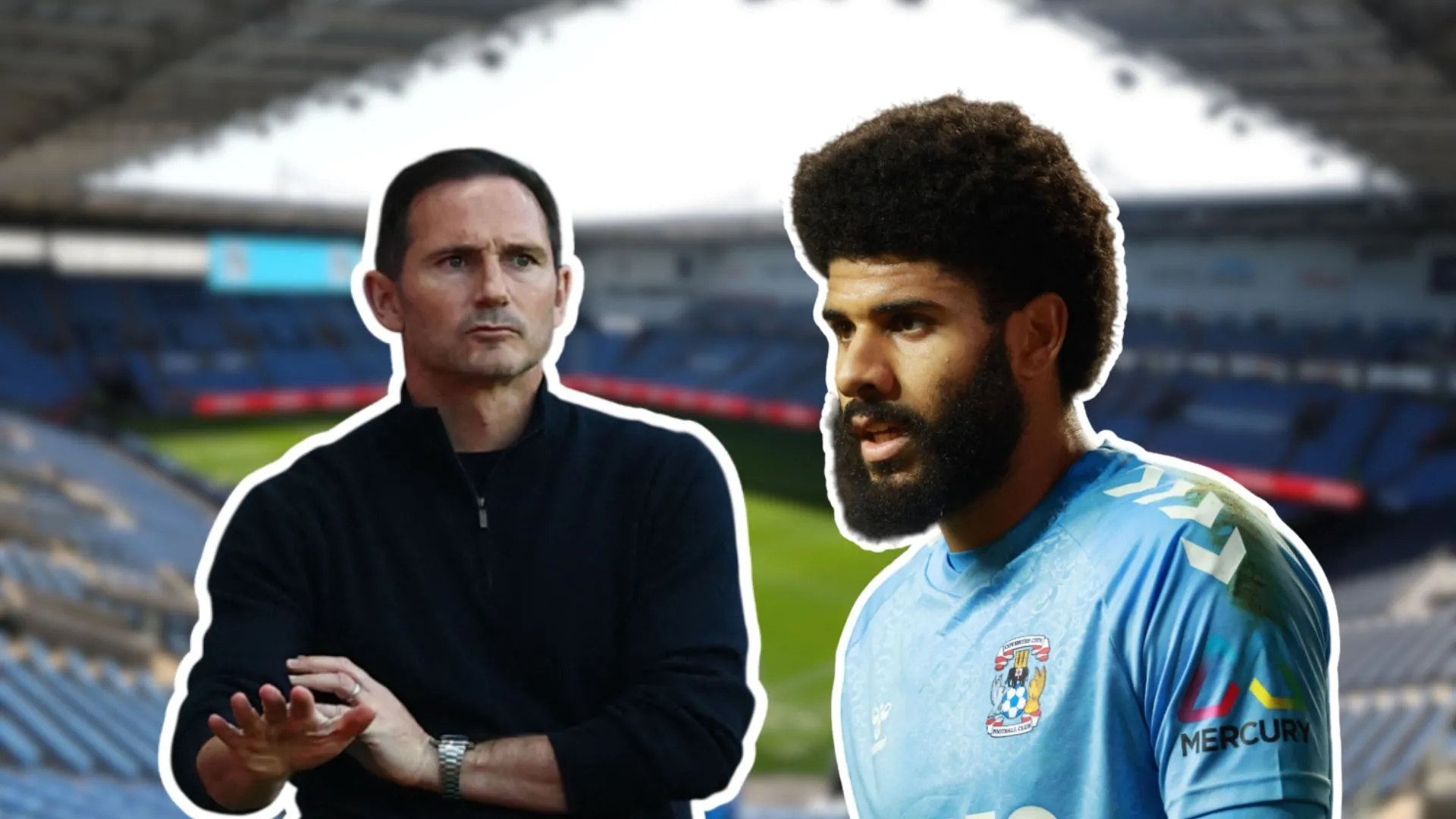 HLV Frank Lampard chỉ đạo các cầu thủ Coventry City trên sân CBS Arena