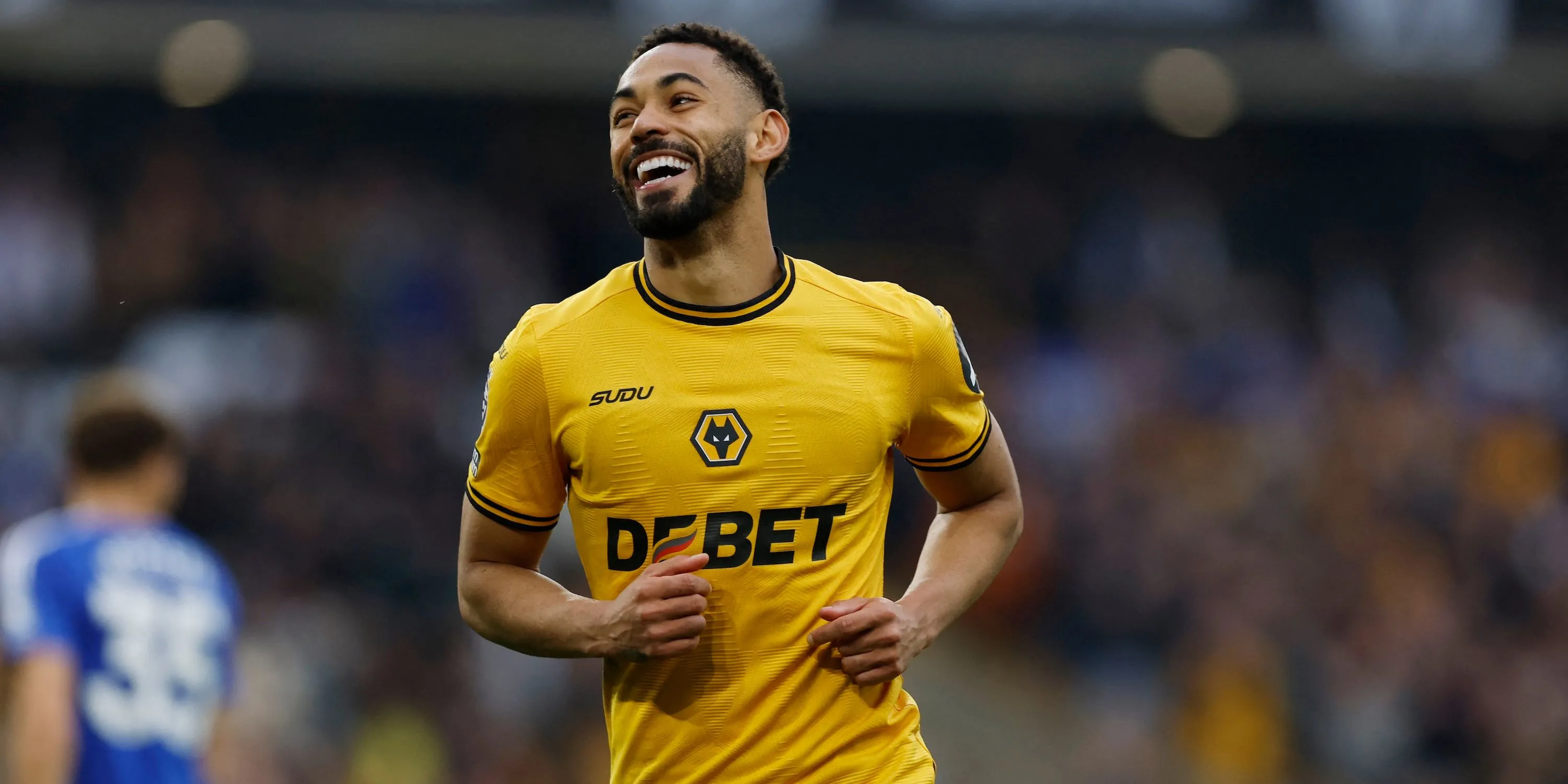 Matheus Cunha, cựu tiền đạo Wolves, ăn mừng bàn thắng tại Ngoại hạng Anh