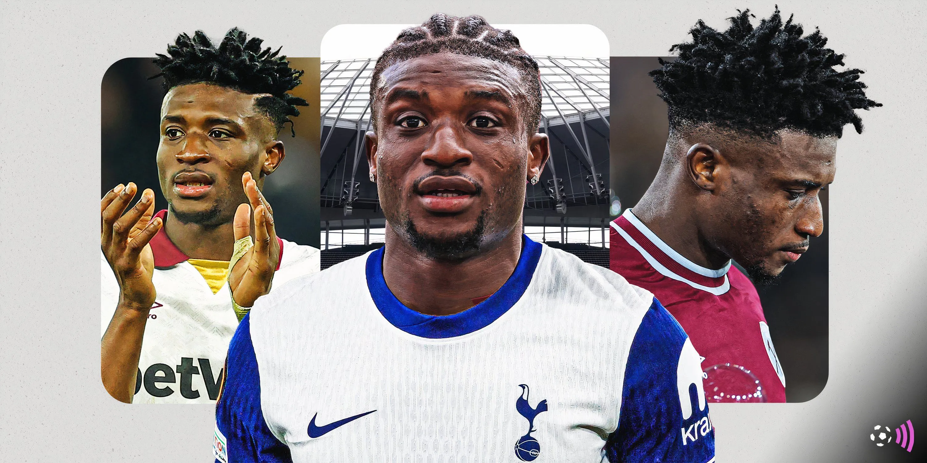 Mohammed Kudus ăn mừng bàn thắng trong màu áo Tottenham