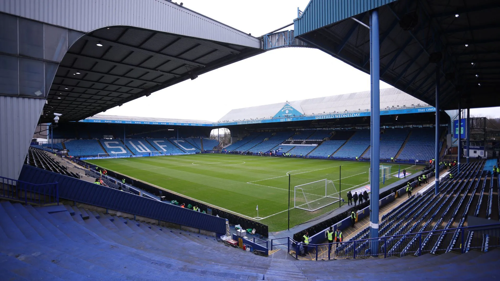Sân Hillsborough của Sheffield Wednesday, nơi đang đối mặt với khủng hoảng tài chính và nợ lương