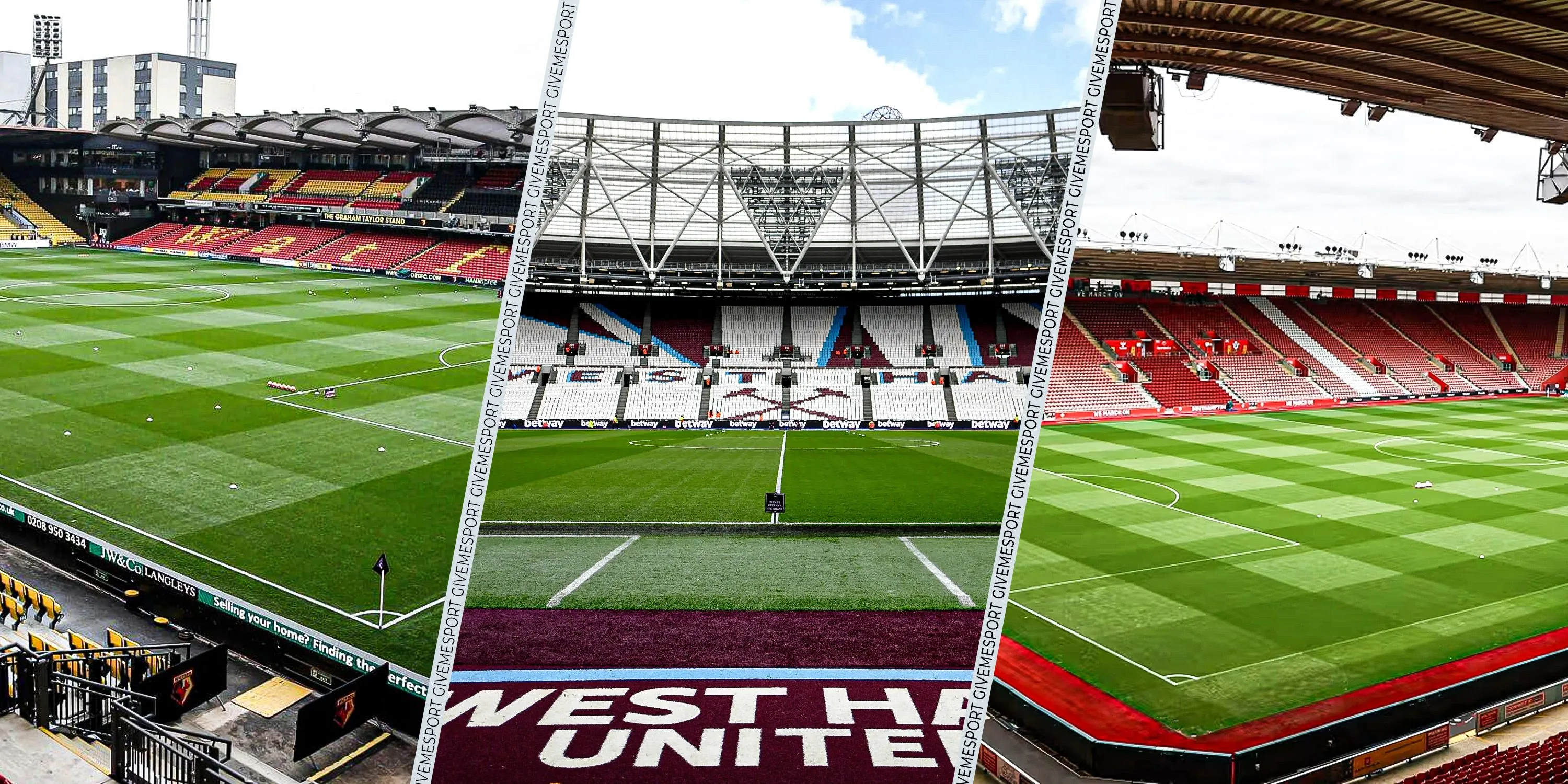 Sân vận động Vicarage Road của Watford và một số sân khác ở Ngoại hạng Anh tạo bầu không khí căng thẳng.
