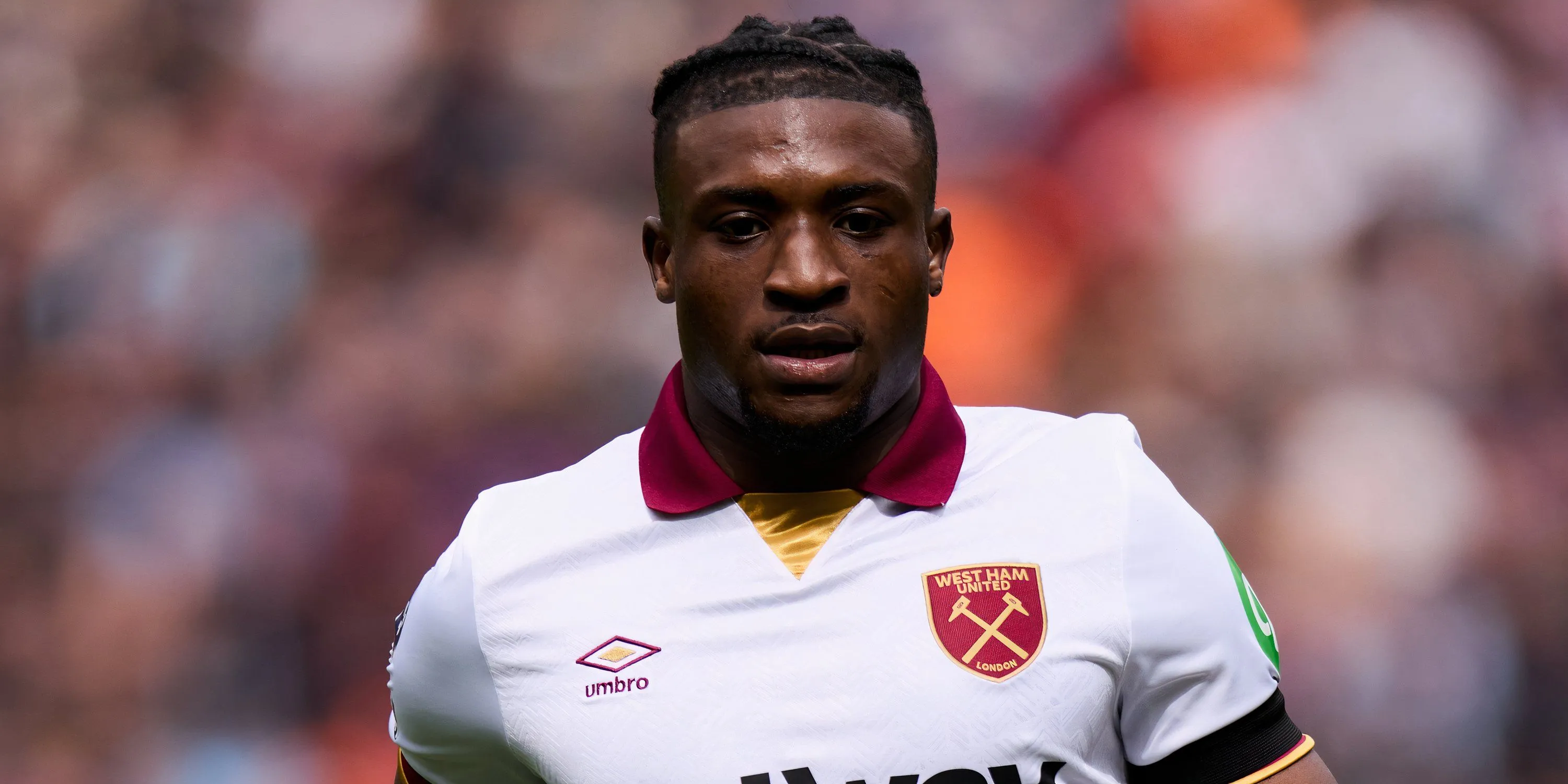 Tiền vệ Mohammed Kudus của West Ham trong trận đấu, mục tiêu chuyển nhượng của Tottenham